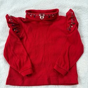 OshKosh B'gosh Red Long Sleeve Shirt with Heart Accents